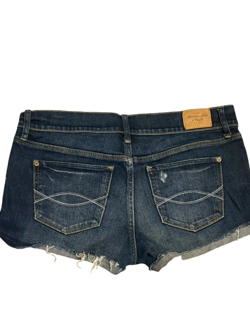 Abercrombie & Fitch Vintage Y2K Studded Denim Shorts Size 6 Festival